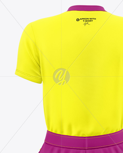 Apron With T-Shirt Mockup