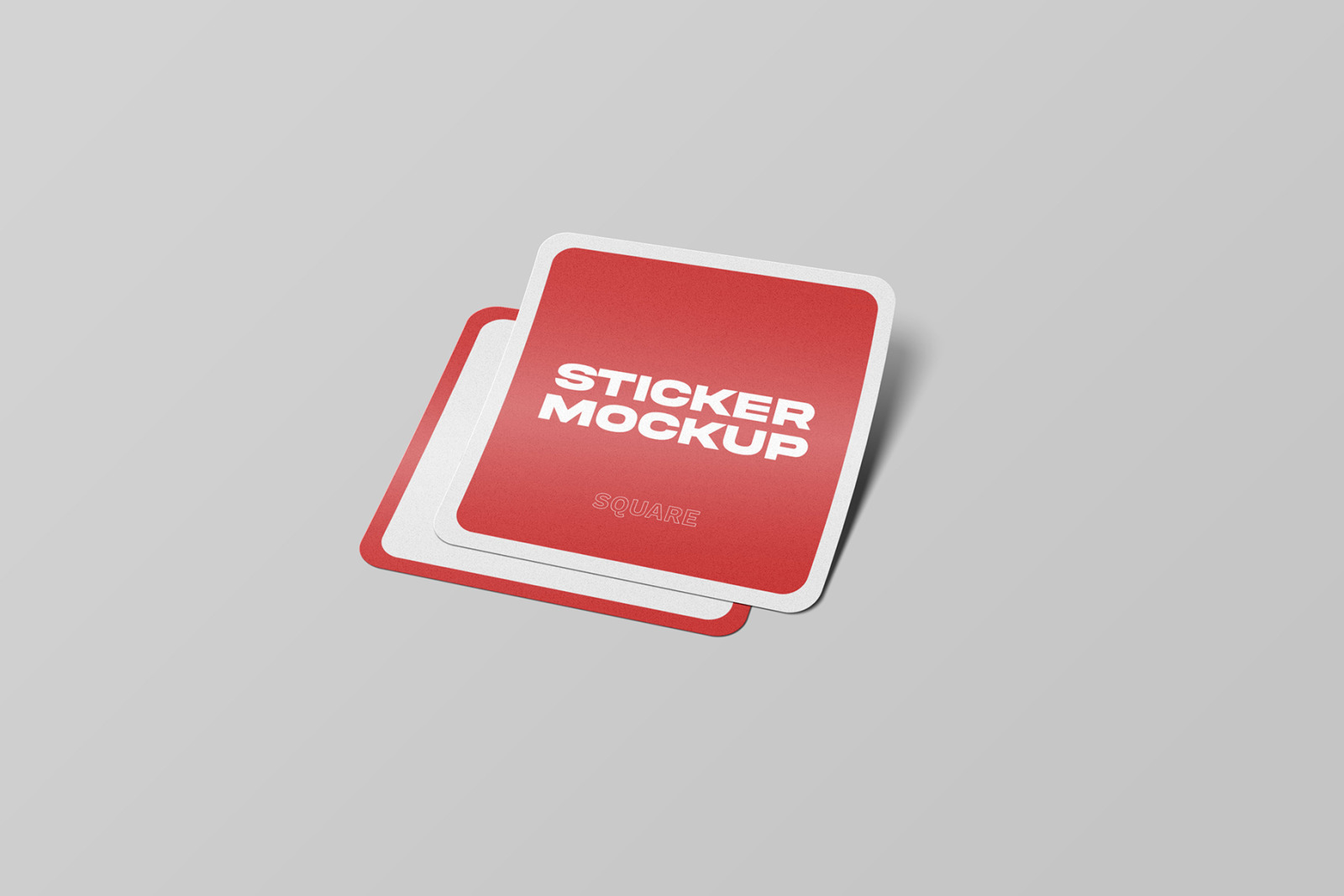 Square Sticker Mockups