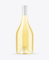 Clear Glass White Wine Bottle Mockup