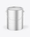 Metallic Paint Bucket Mockup