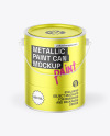 Metallic Paint Bucket Mockup