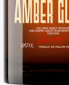 Amber Glass Bottle Mockup