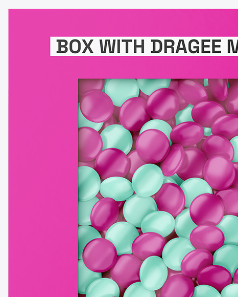 Box With Dragee Mockup