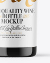 Antique Green Glass White Wine Bottle Mockup Antique Green Glass White Wine Bottle Mockup