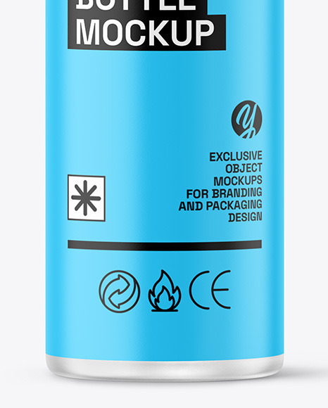 Frosted Glass Cosmetic Bottle with Pump Mockup Frosted Glass Cosmetic Bottle with Pump Mockup