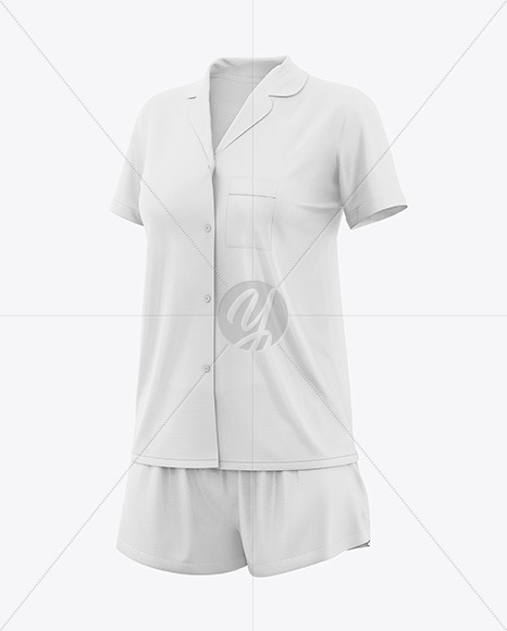 Women's Pajamas Mockup - Half Side View