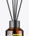 Amber Diffuser Glass Bottle Mockup