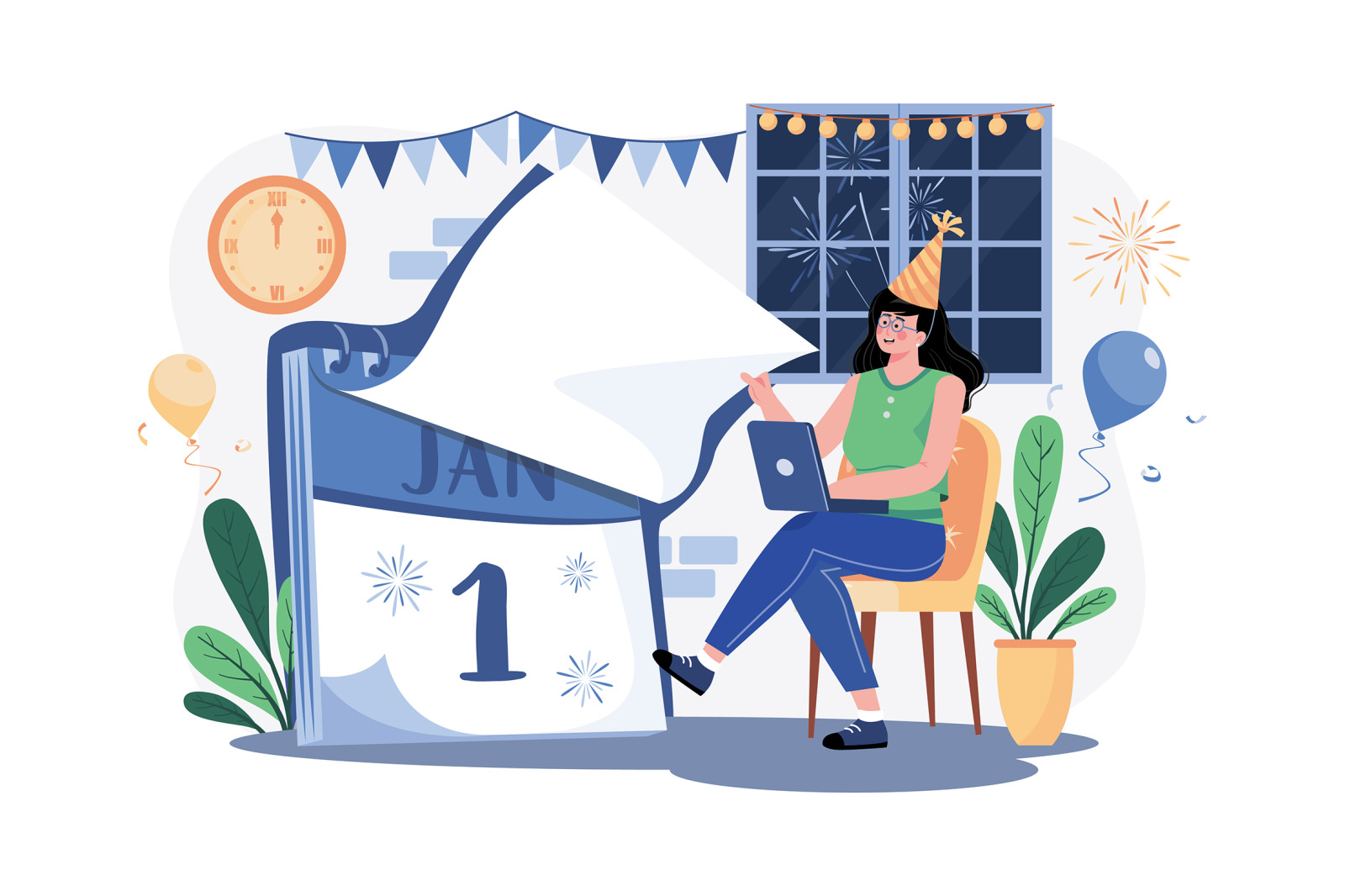 M549_New year’s Eve Illustration Pack M549_New year’s Eve Illustration Pack