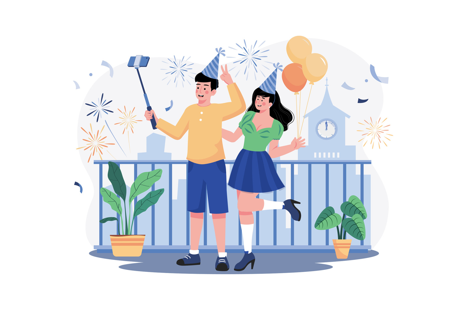 M549_New year’s Eve Illustration Pack M549_New year’s Eve Illustration Pack