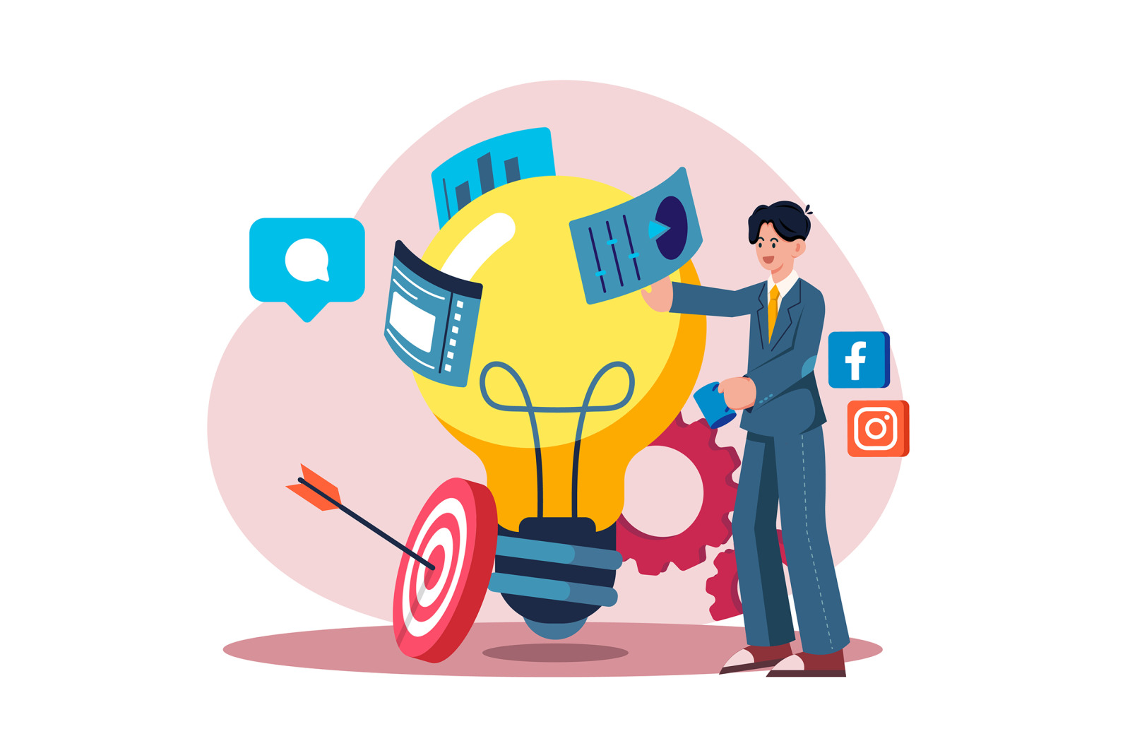 M666_Business Strategy Illustration Pack M666_Business Strategy Illustration Pack