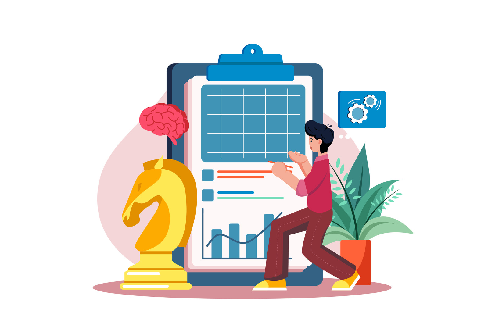 M666_Business Strategy Illustration Pack M666_Business Strategy Illustration Pack
