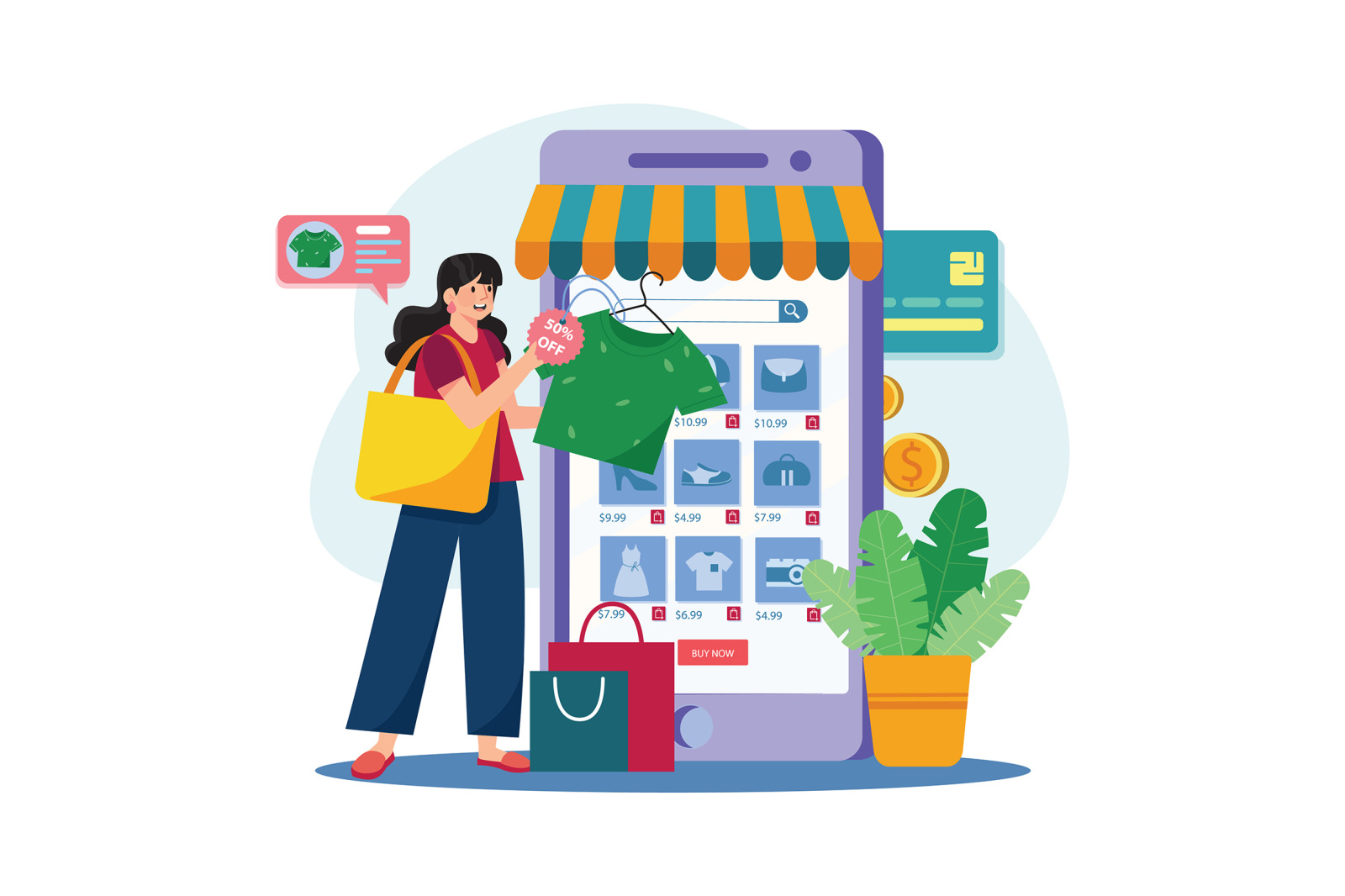 M648_Online Shop Illustration Pack M648_Online Shop Illustration Pack