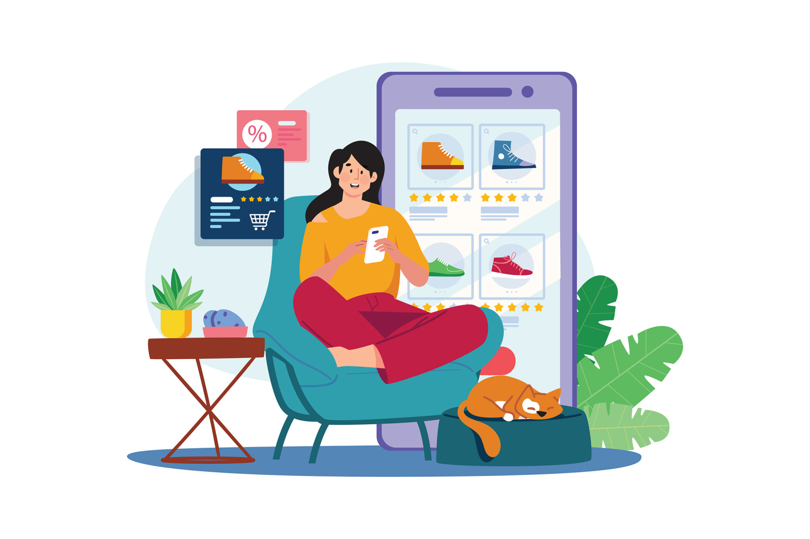 M648_Online Shop Illustration Pack M648_Online Shop Illustration Pack