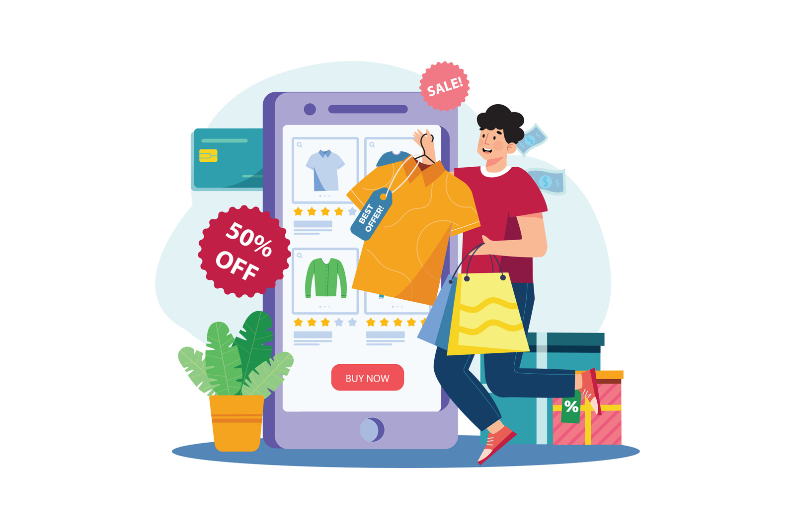 M648_Online Shop Illustration Pack M648_Online Shop Illustration Pack