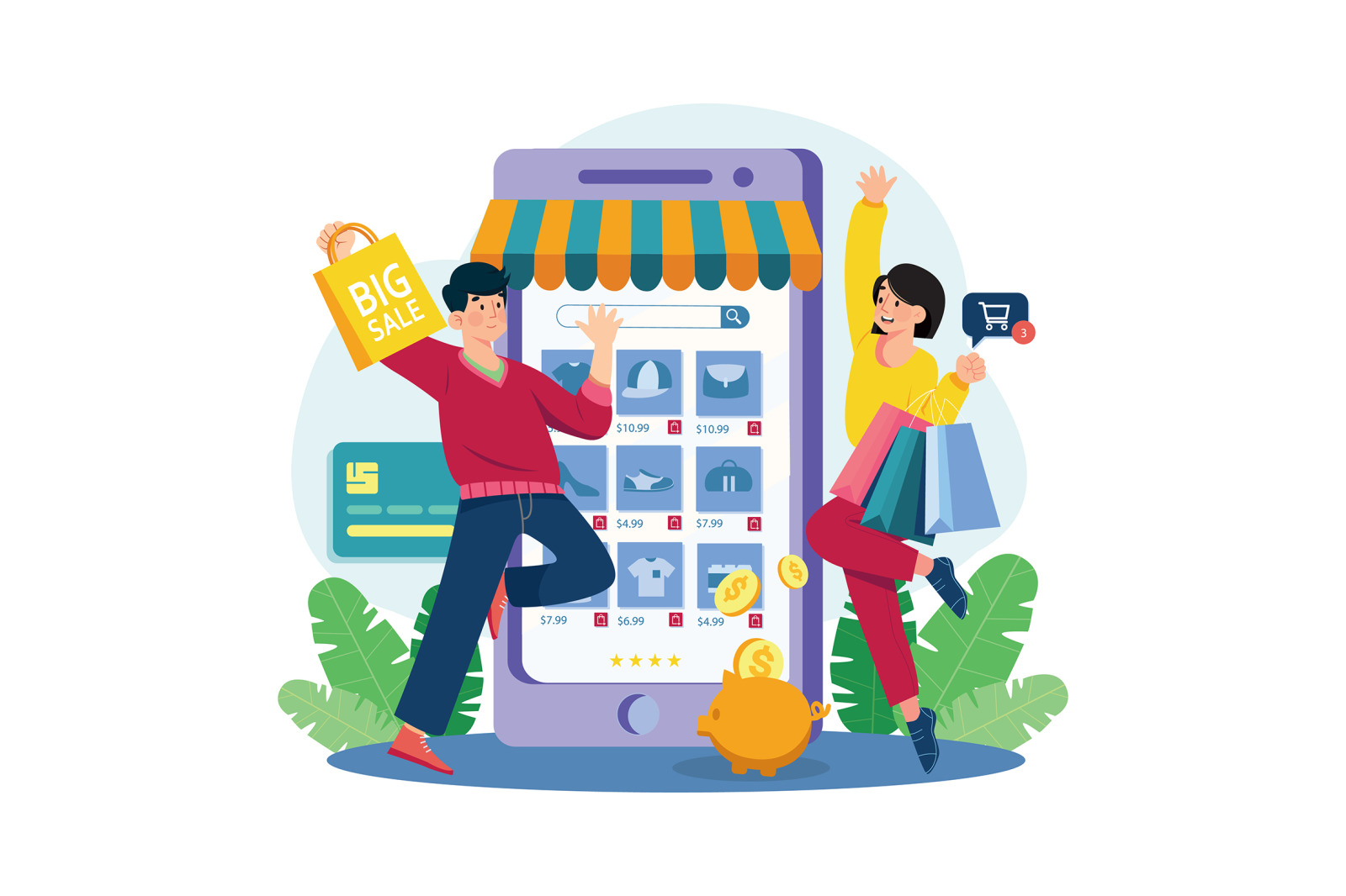 M648_Online Shop Illustration Pack M648_Online Shop Illustration Pack