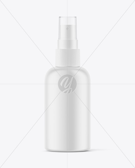 Matte Spray Bottle Mockup