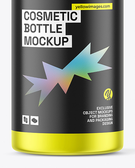 Metallic Spray Bottle Mockup