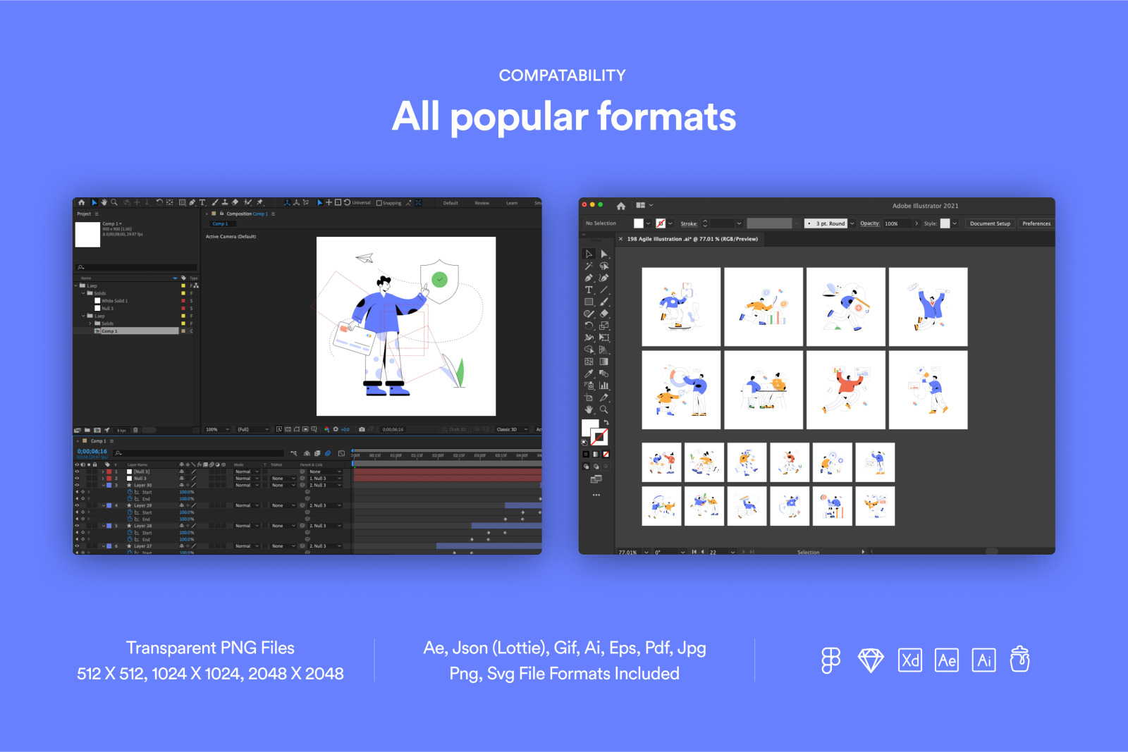 198 Agile Animated Illustrations