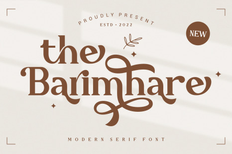 The Barimhare Font - Elegant typeface