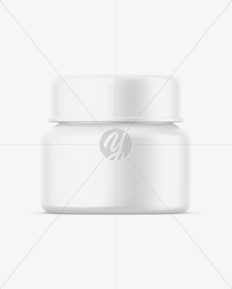 Matte Cosmetic Jar Mockup