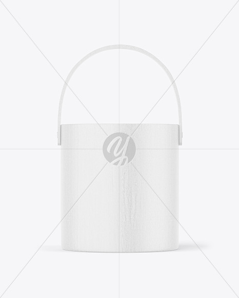 Wooden Bucket Mockup