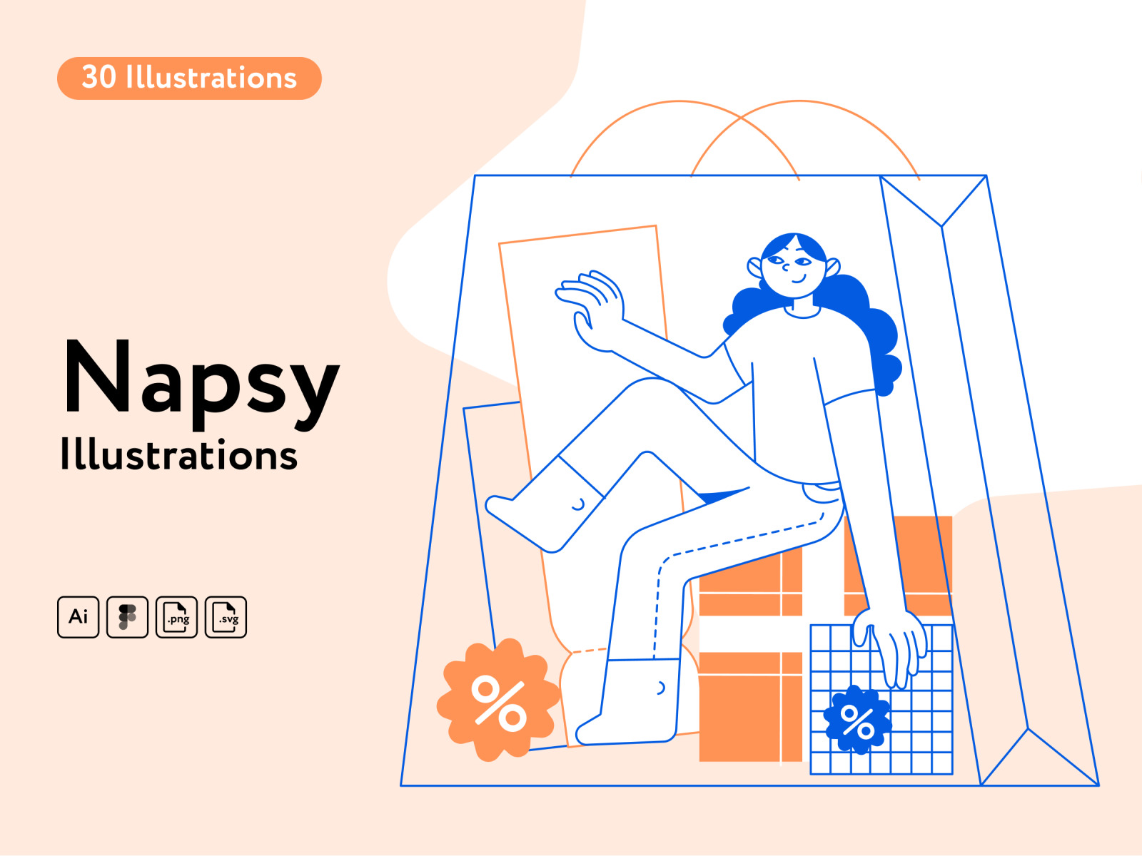 Napsy Shopping Illustrations Napsy Shopping Illustrations