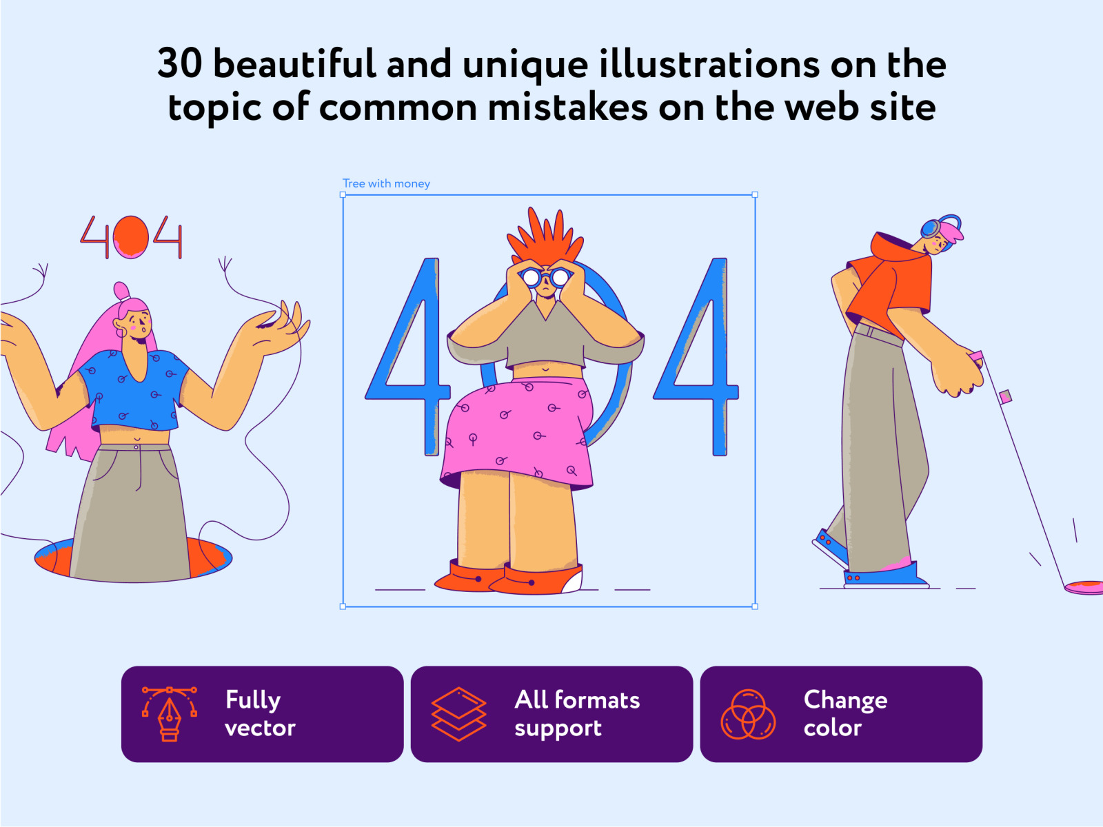 Ponchy Error illustrations Ponchy Error illustrations