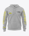 Melange Men's Hoodie Mockup - Front View