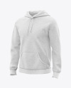 Melange Men's Hoodie Mockup - Half Side View