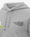 Melange Men's Hoodie Mockup - Half Side View