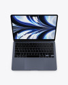 MacBook Air M2 Midnight Mockup