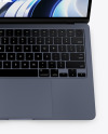 MacBook Air M2 Midnight Mockup