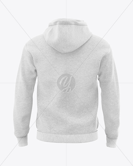 Melange Men's Hoodie Mockup - Back View