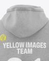 Melange Men's Hoodie Mockup - Back View