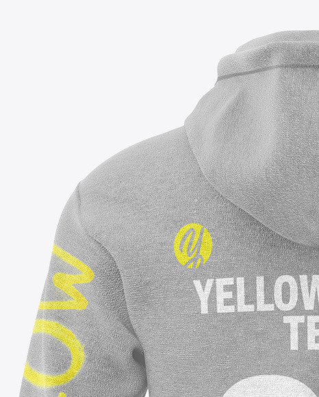 Melange Men's Hoodie Mockup - Back View