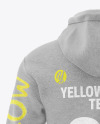 Melange Men's Hoodie Mockup - Back View