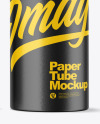 Amber Glass Dropper Bottle with Paper Tube Mockup