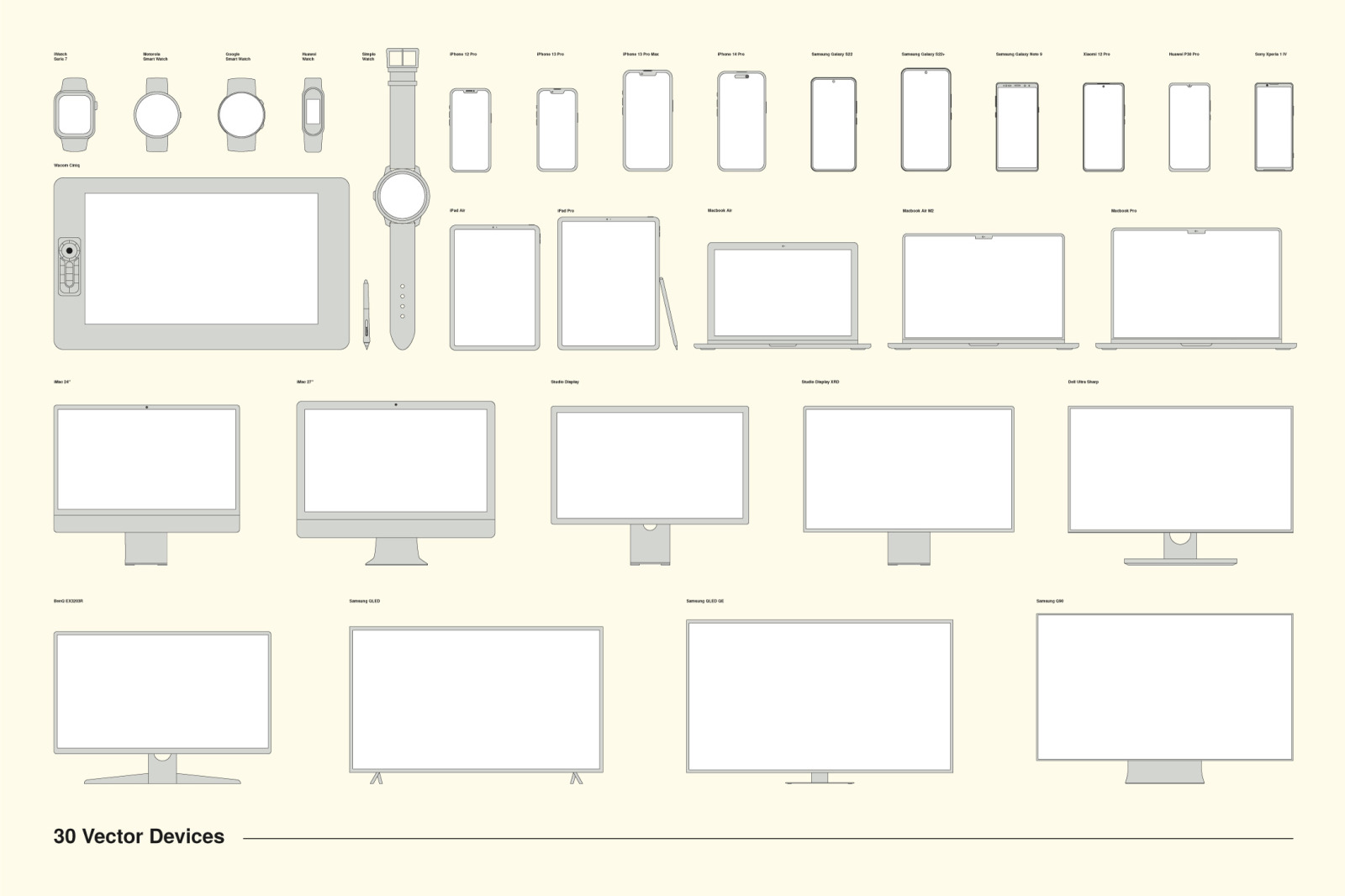 Outline Device Mockups