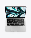 MacBook Air M2 Silver Mockup