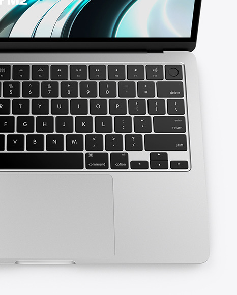 MacBook Air M2 Silver Mockup