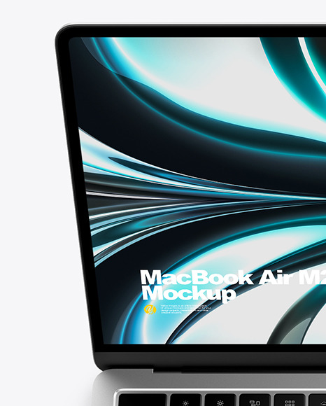 MacBook Air M2 Silver Mockup