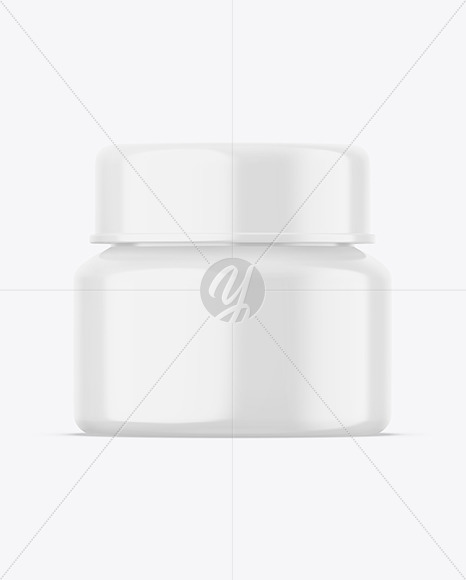 Glossy Cosmetic Jar Mockup