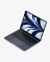 MacBook Air M2 Midnight Mockup