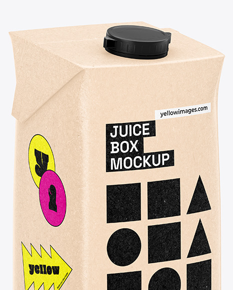 Carton Juice Box Mockup