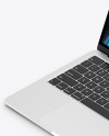 MacBook Air M2 Silver Mockup MacBook Air M2 Silver Mockup