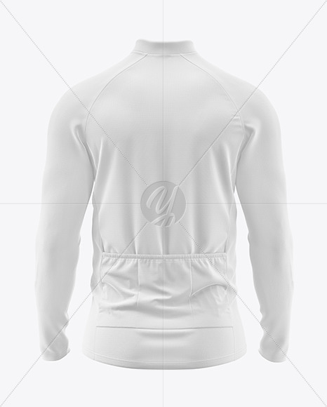 Men's Full-Zip Cycling Jersey Mockup