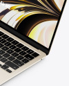 MacBook Air M2 Starlight Mockup