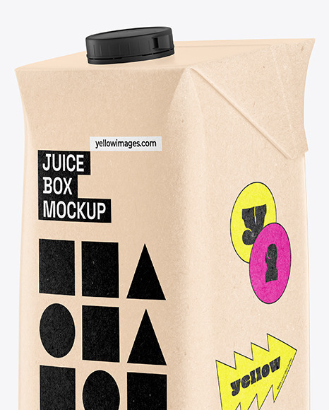 Carton Juice Box Mockup