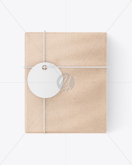 Kraft Paper Gift Box Mockup