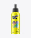 Metallic Cosmetic Spray Bottle Mockup